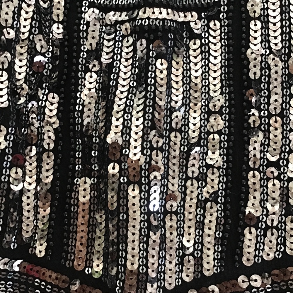 EXPRESS BLACK SEQUIN FRONT HALTER NECK TANK TOP… - Picture 8 of 12